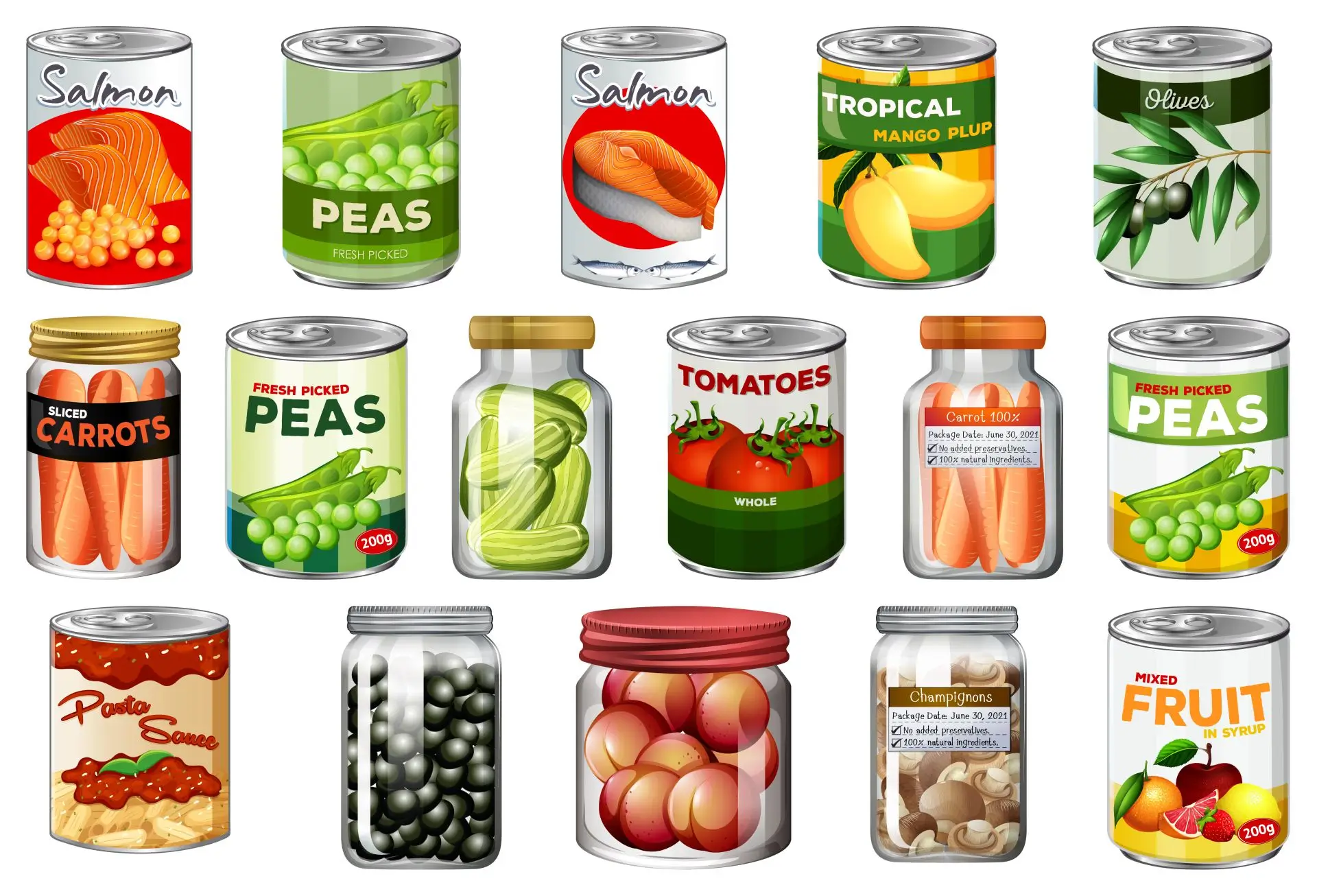 Canned foods avoid