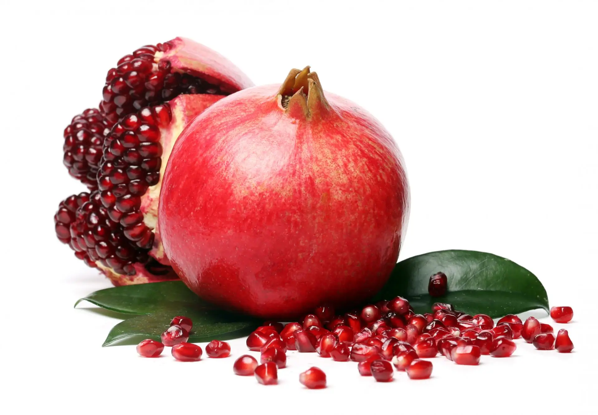 exotic-delicious-pomegranate-white-background 2